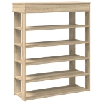 Scarpiera Rovere Sonoma 80x30x98 cm in Legno Multistrato
