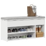 Scarpiera Bianca 102x30,5x45 cm in Legno Multistrato