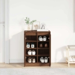 Scarpiera Rovere Marrone 57x34x76 cm in Legno Multistrato