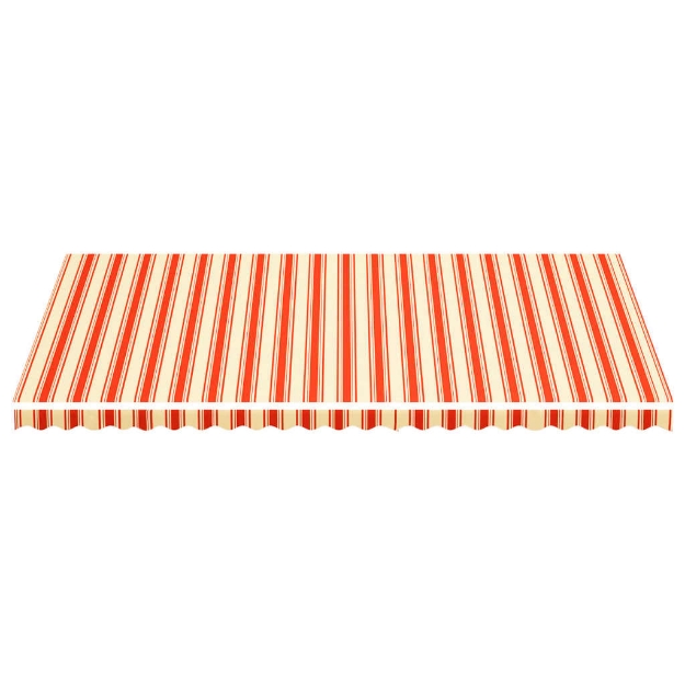Tessuto di Ricambio per Tenda da Sole Giallo e Arancio 6x3,5 m