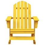 Sedia a Dondolo Adirondack in Legno Massello di Abete Gialla