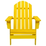 Sedia Giardino Adirondack in Legno Massello di Abete Gialla