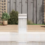 Fontana per Piscina 22x60x70 cm in Acciaio Inox 304