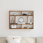 Mensola a Muro Legno Antico 75x16x55 cm in Legno Multistrato